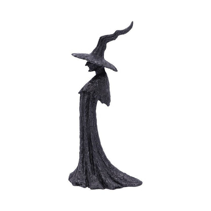 Talyse Black Glittered Forest Witch Ornament Wiccan Decoration Small 30cm 2