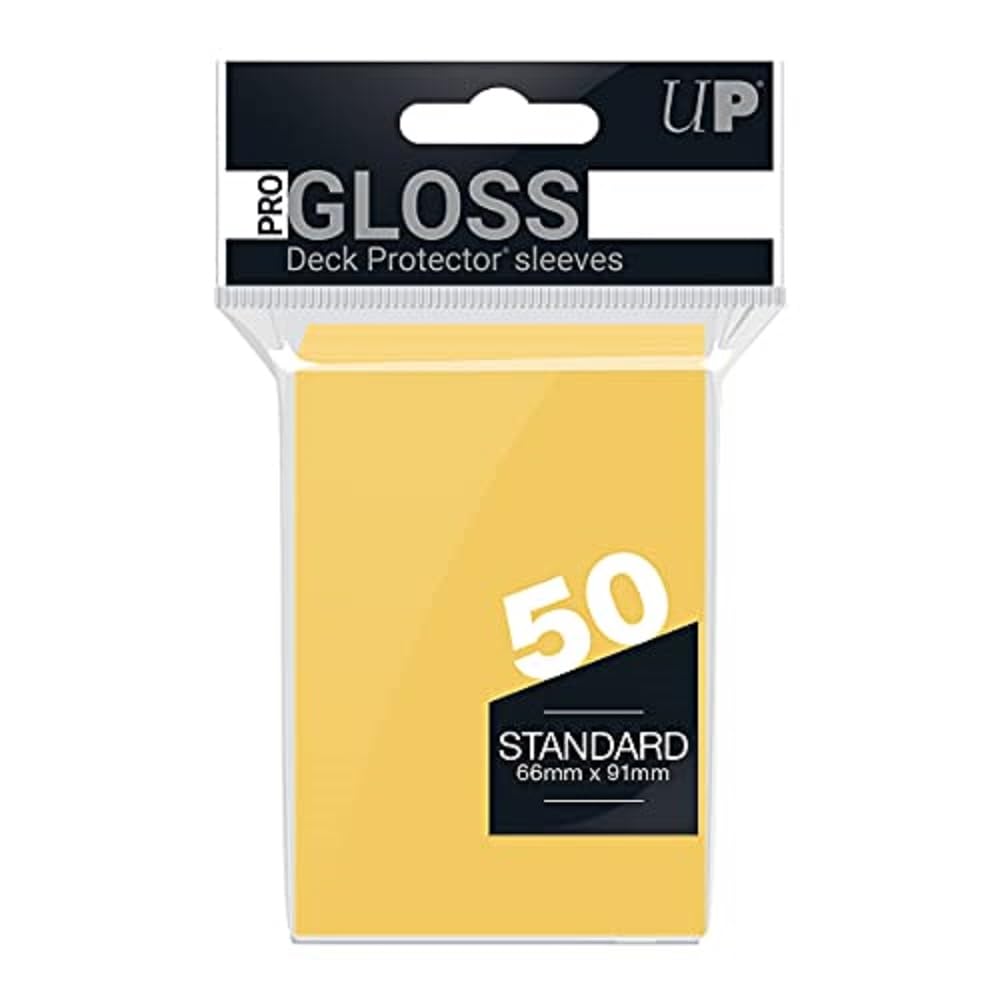 Standard Deck Protectors 50CT Yellow Card Sleeve by Ultra Pro 1