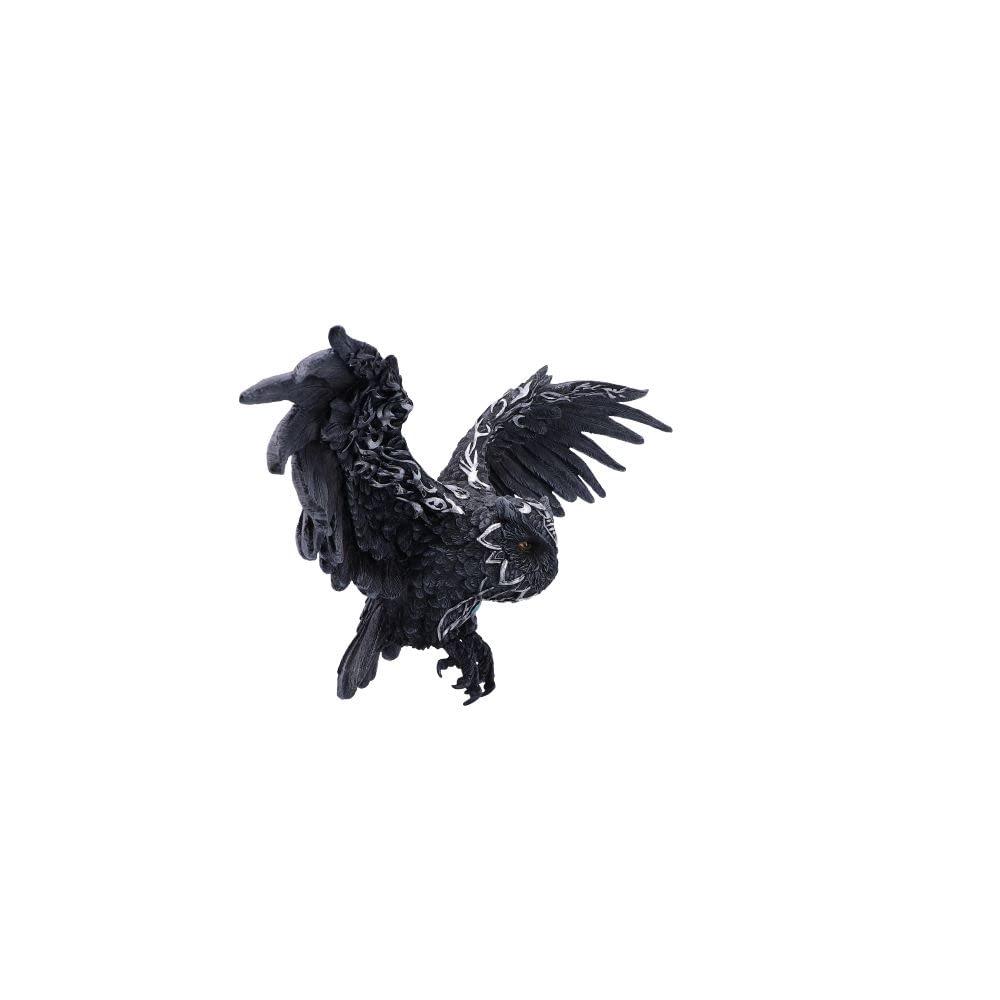Dark Feather Owl Wall Plaque 55cm 6