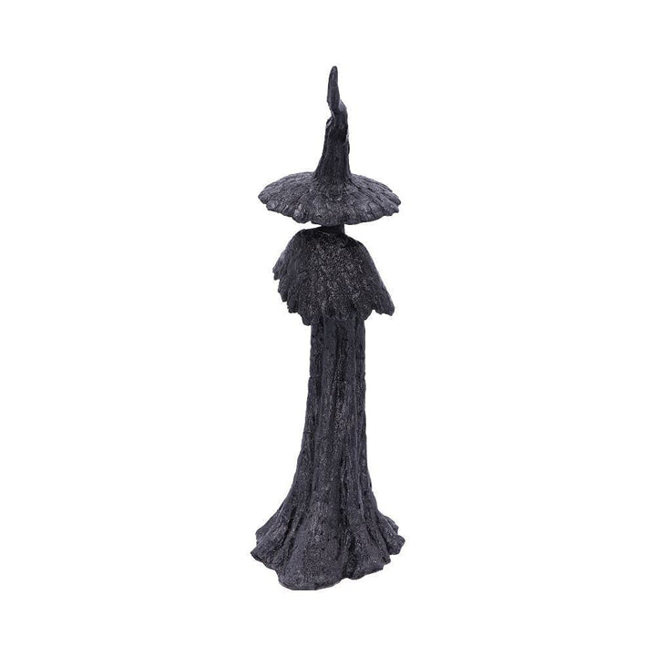 Talyse Black Glittered Forest Witch Ornament Wiccan Decoration Small 30cm