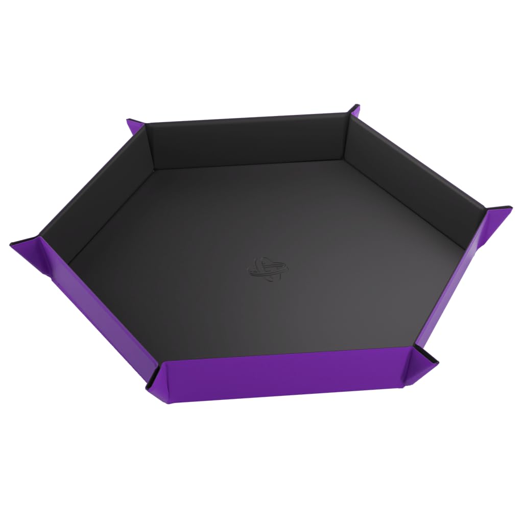 Magnetic Dice Tray Hexagonal Black Pink Gaming Accessory by Gamegenic 7
