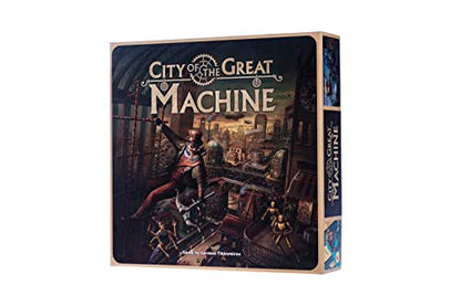 City of The Great Machine Board Game | 1-4 Players | Ages 14 and up | Steampunk | One-vs-Many | Hidden Movement | Cooperative & Solo | Average Playtime 45-90 min 1