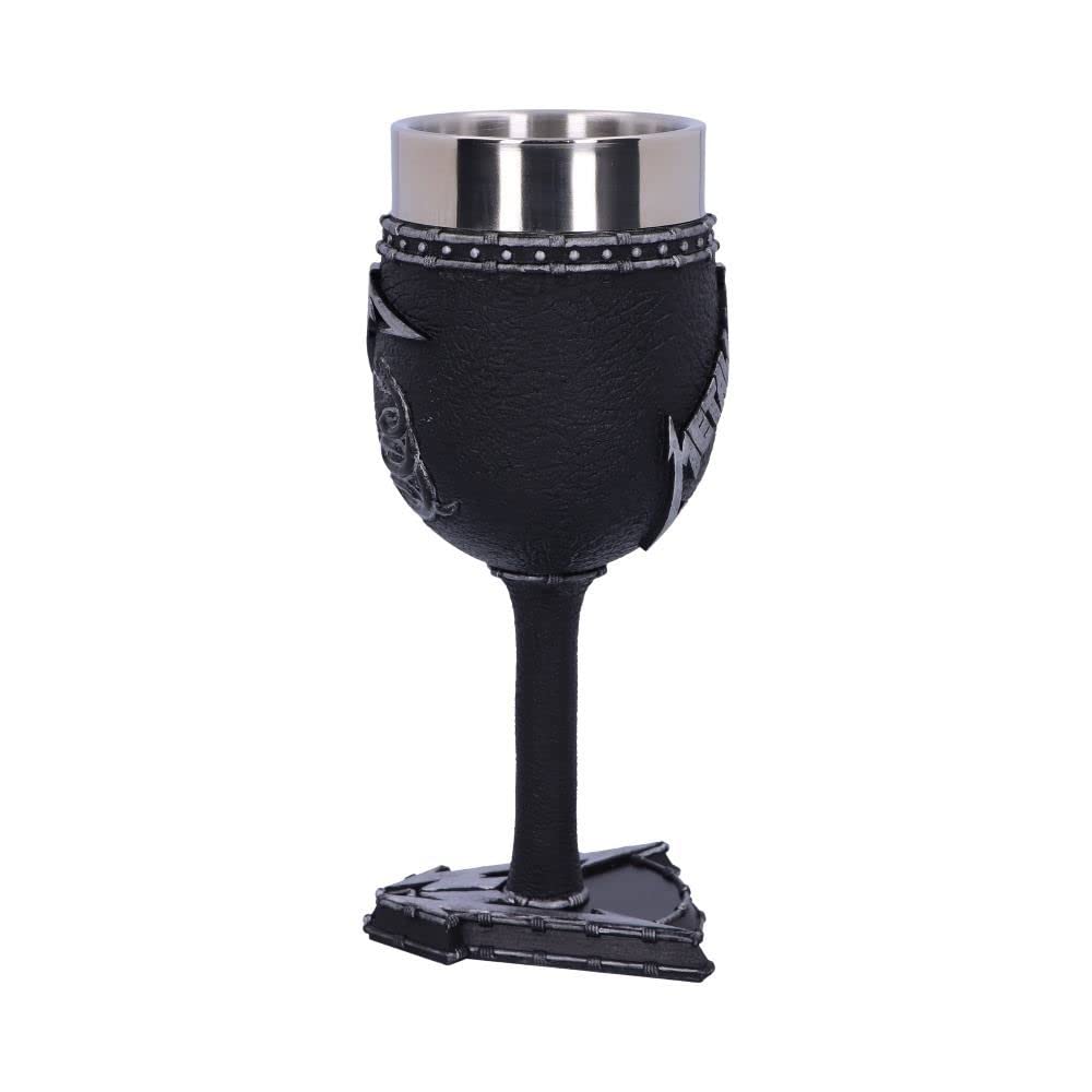 Metallica Black Album Goblet Wine Glass 18cm Officially Licensed