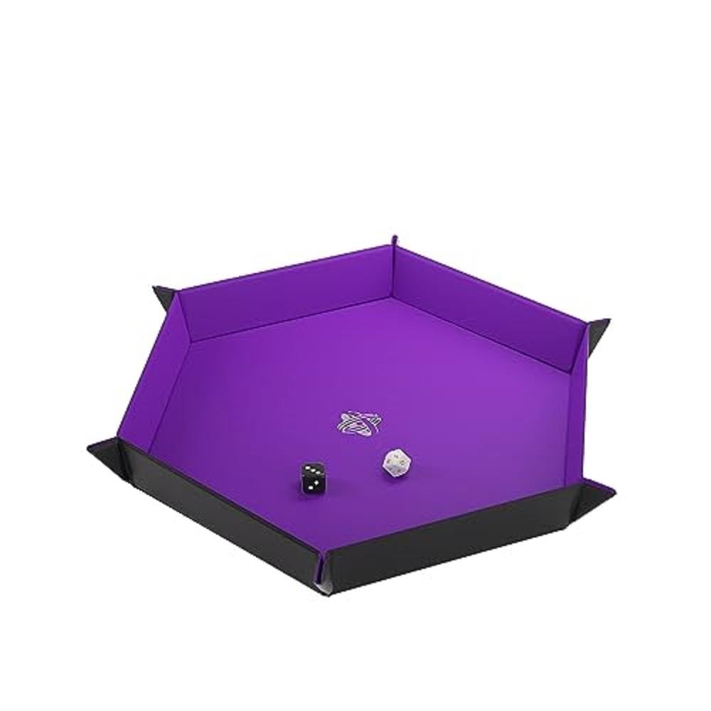Magnetic Dice Tray Hexagonal Black Pink Gaming Accessory by Gamegenic 8