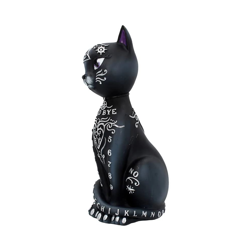 Mystic Kitty Figurine Spirit Board Black Cat Ornament 26cm