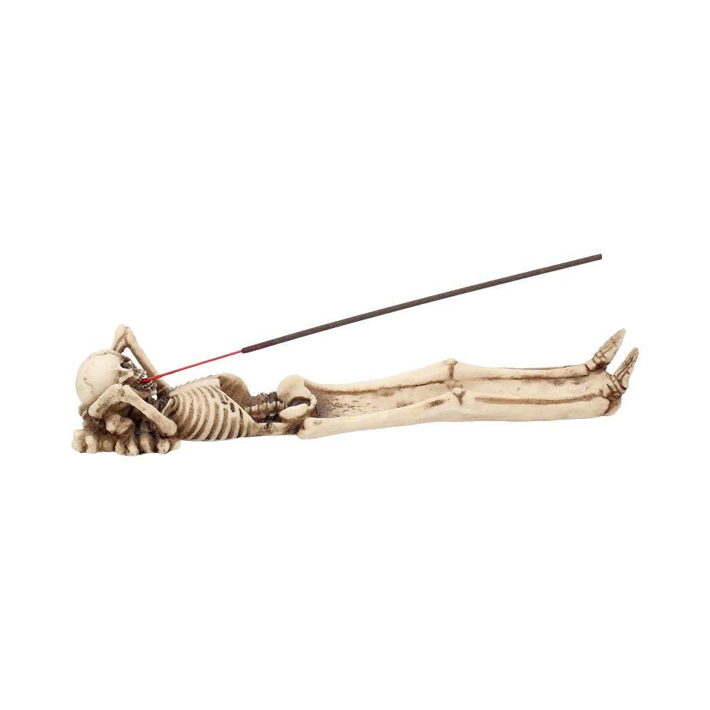 Take It Easy Skeleton Incense Holder 27cm