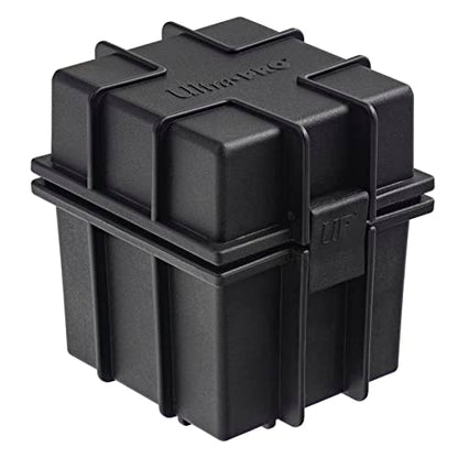 Ultra PRO - Black Stackable Deck Box - Protect & Store up to 100 Standard Size Sports Cards, Gaming Cards, Trading Cards, Or Any Other Collectible Standard Size Cards, Protect Against The Elements 1