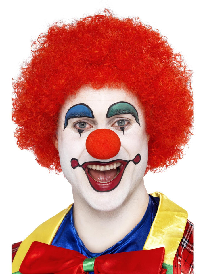 Crazy Clown Wig Adult Red Costume Accessory