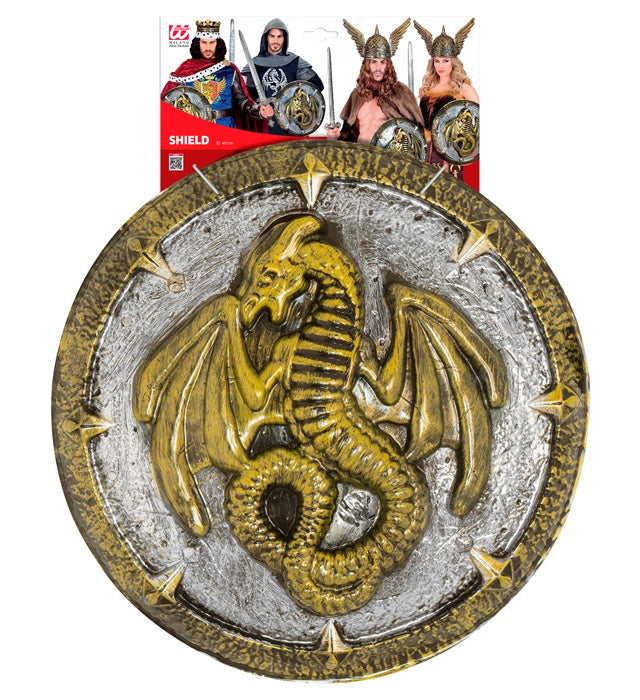 Dragon Shield With Handles 48 Cm  