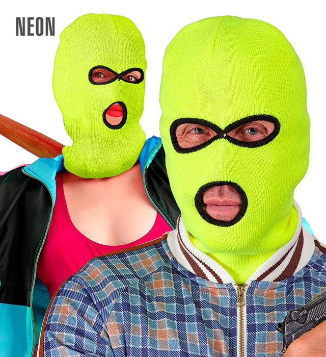 Neon Yellow Balaclava Mask