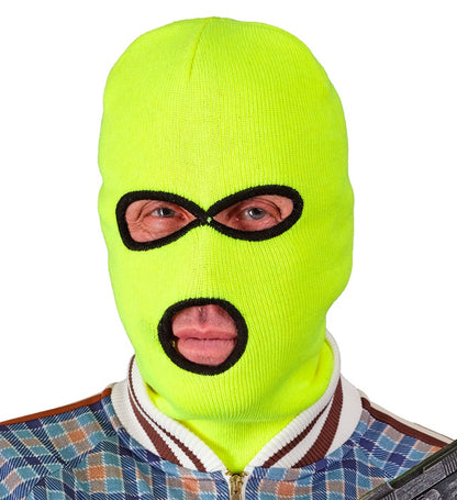 Neon Yellow Balaclava Mask