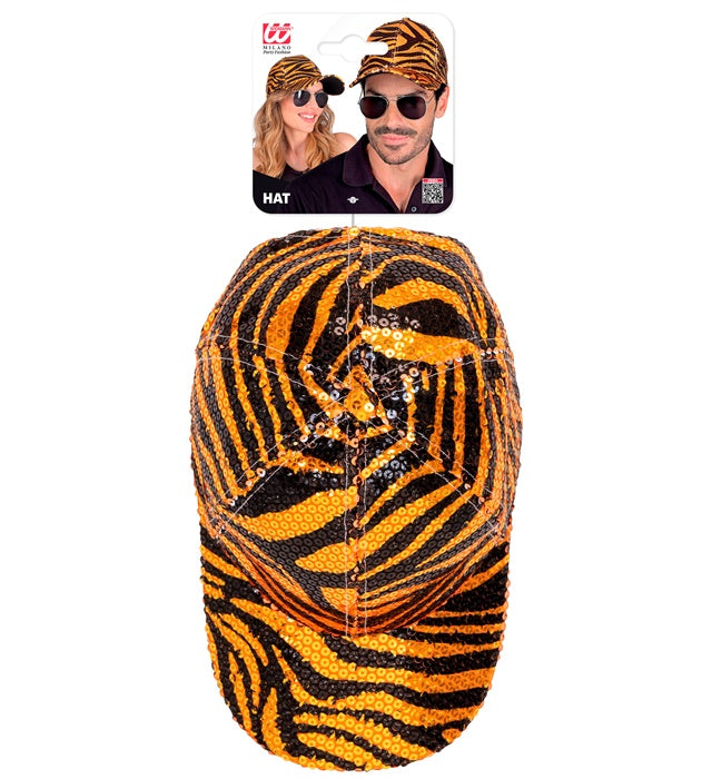 Animalier Tiger Sequin Cap