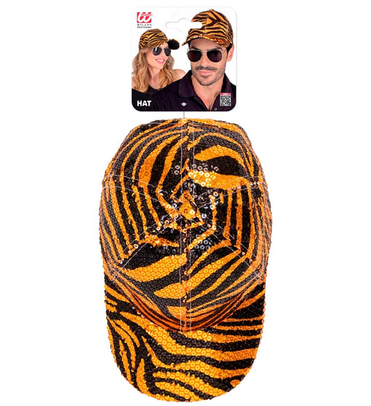 Animalier Tiger Sequin Cap
