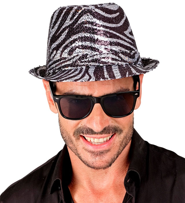 Animalier Zebra Sequin Fedora