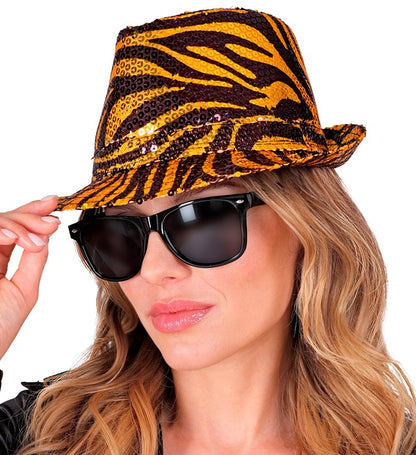 Animalier Tiger Sequin Fedora