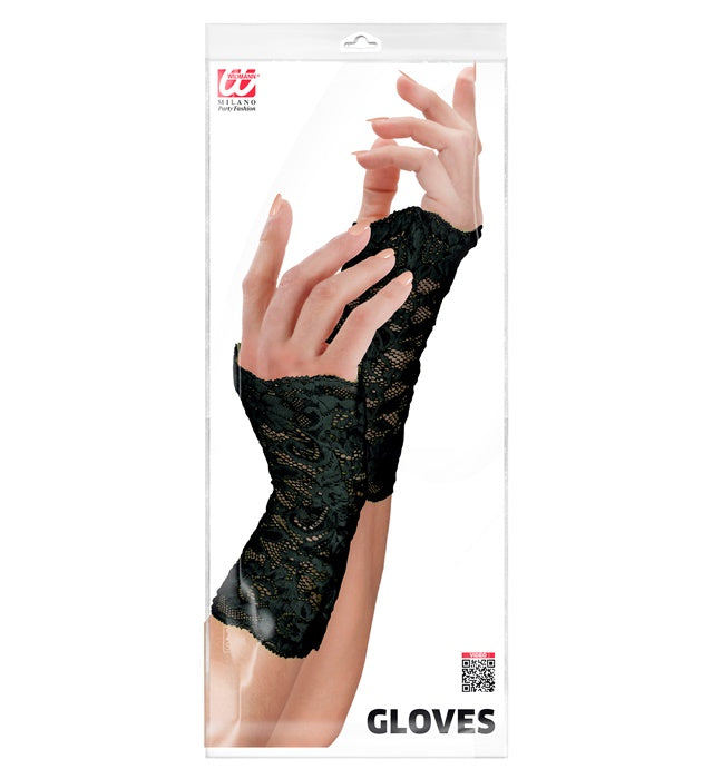 Black Lace Gloves