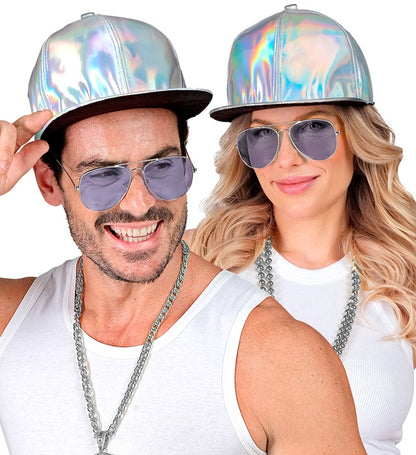 Silver Holographic Cap