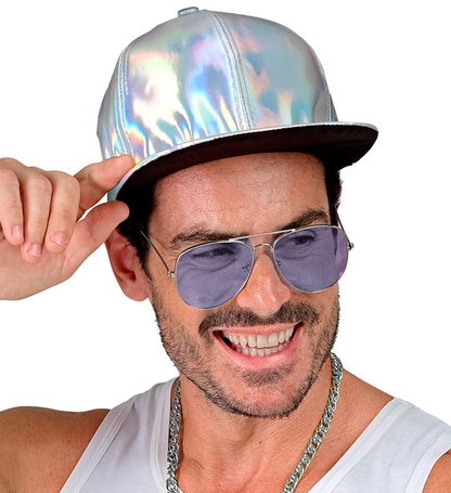 Silver Holographic Cap