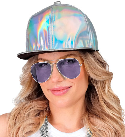 Silver Holographic Cap