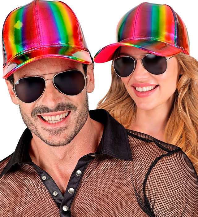 Rainbow Holographic Cap