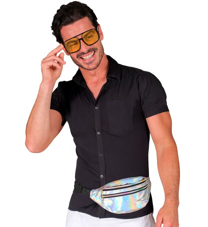 Silver Holographic Belt Bag