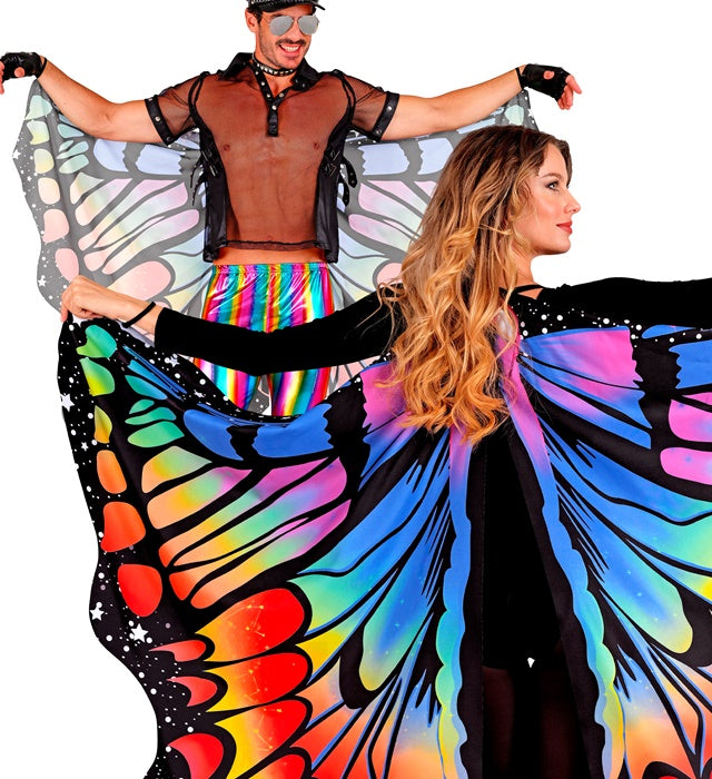 Rainbow Butterfly Wings 175 X 140 Cm 