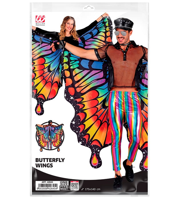 Rainbow Butterfly Wings 175 X 140 Cm 