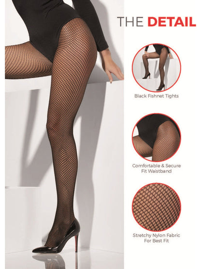 Fishnet Tights Adult Black Fantasy Costume Accessory 3