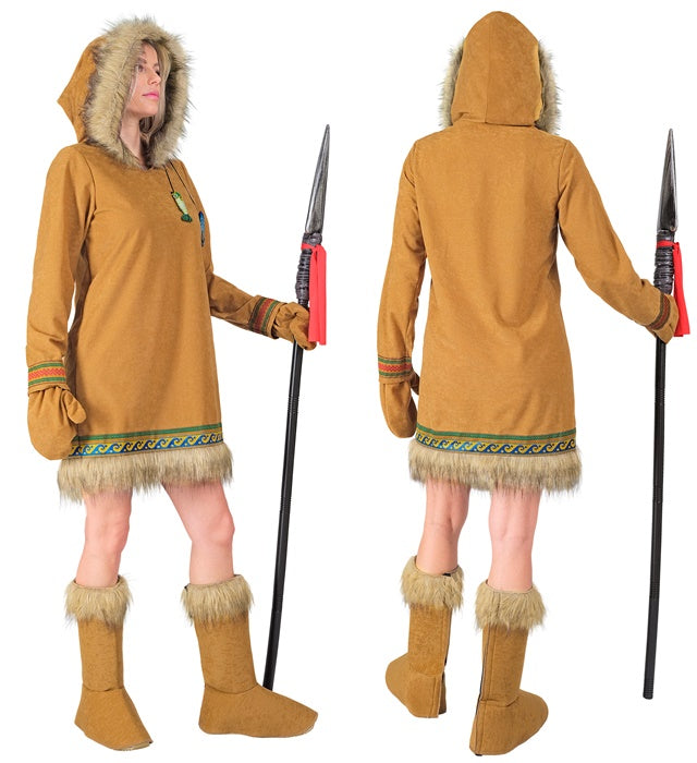 Eskimo  Hooded Dress, Gloves, Boot Covers 