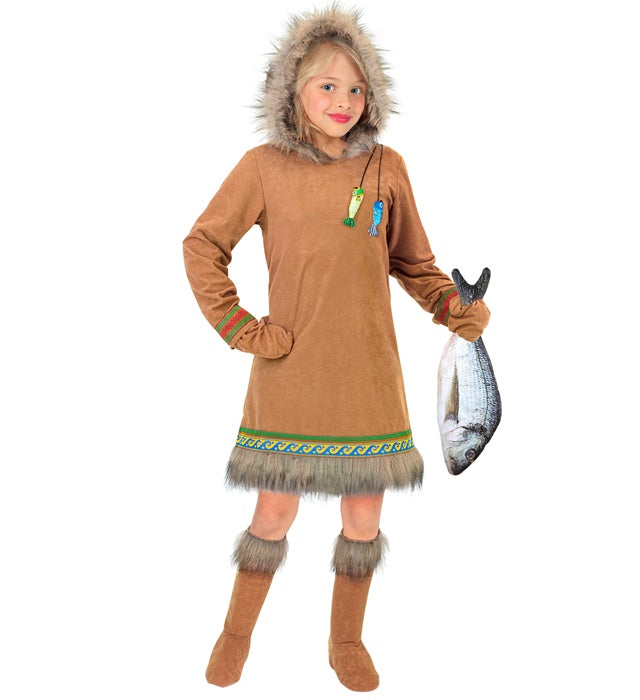 Eskimo  Hooded Dress, Gloves, Boot Covers 