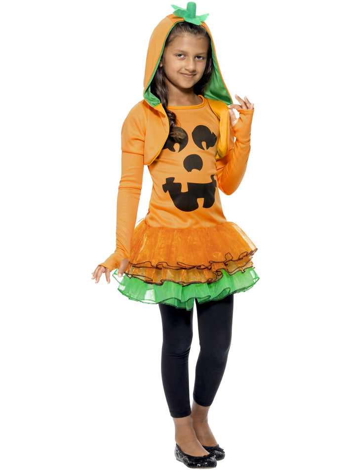 Pumpkin Tutu Dress Costume Orange Dress And Hooded Jacket