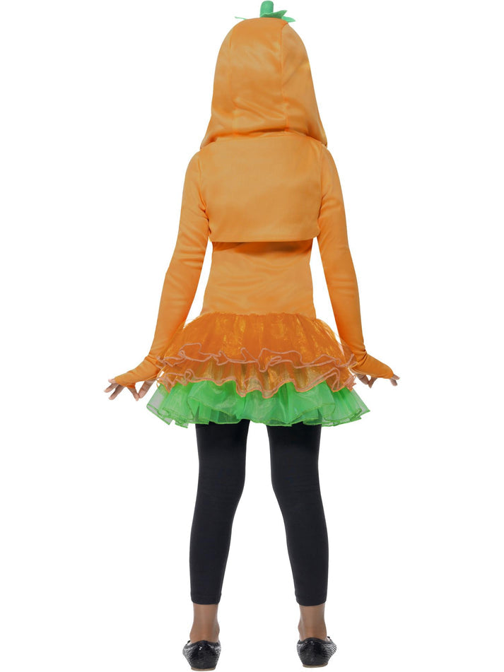 Pumpkin Tutu Dress Costume Orange Dress And Hooded Jacket