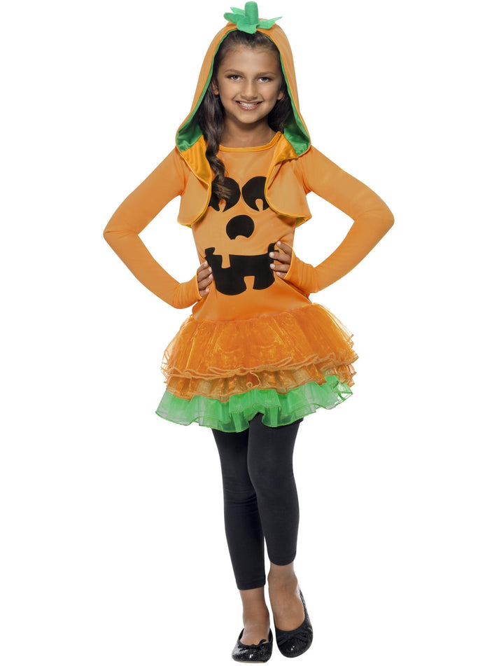 Pumpkin Tutu Dress Costume Orange Dress And Hooded Jacket