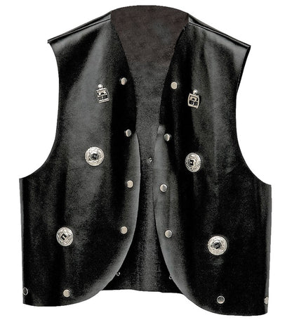 Leather Look Studded Vest
