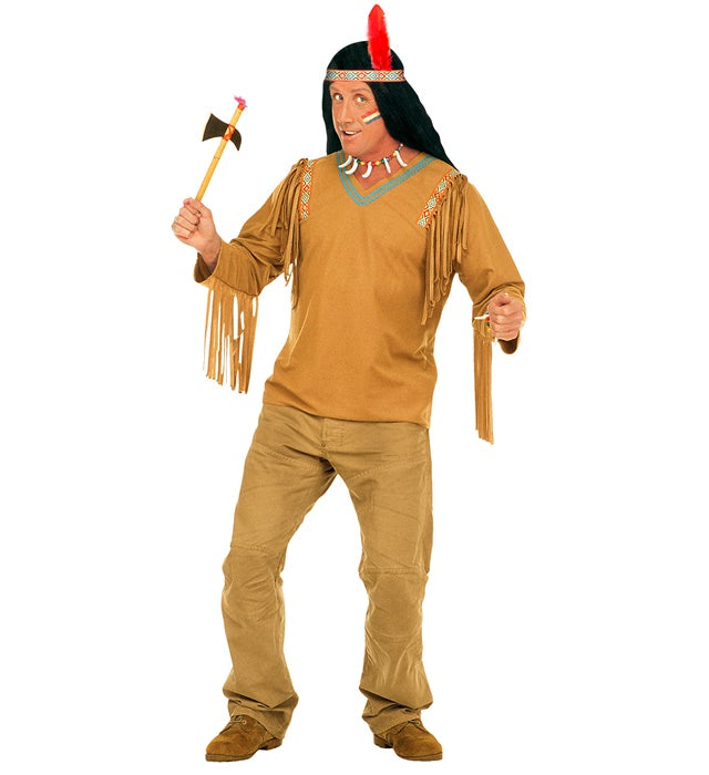 Apache  Coat, Headband With Feather 
