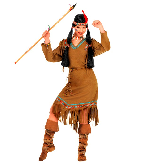 Cheyenne  Dress, Belt, Headband With Feather 