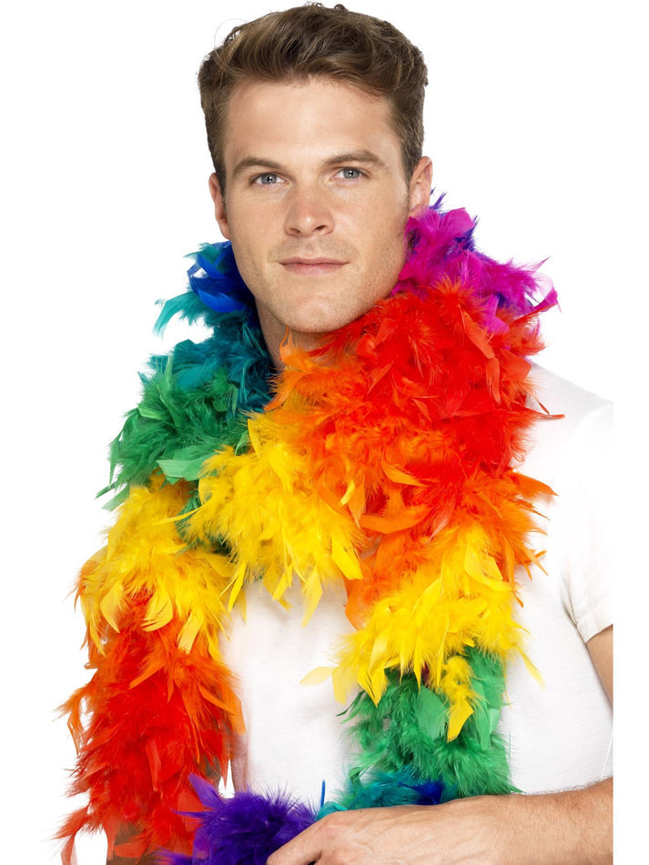 Deluxe Boa Rainbow 180cm 80g Adult Costume Accessory 2