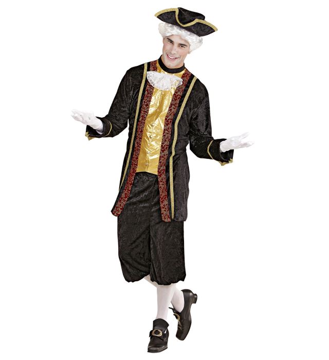 Venetian Nobleman  Coat With Jabot, Pants, Hat 