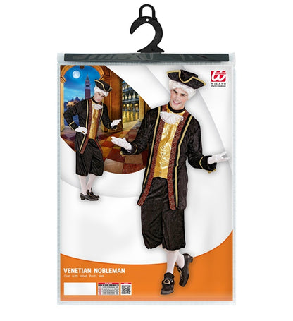 Venetian Nobleman  Coat With Jabot, Pants, Hat 