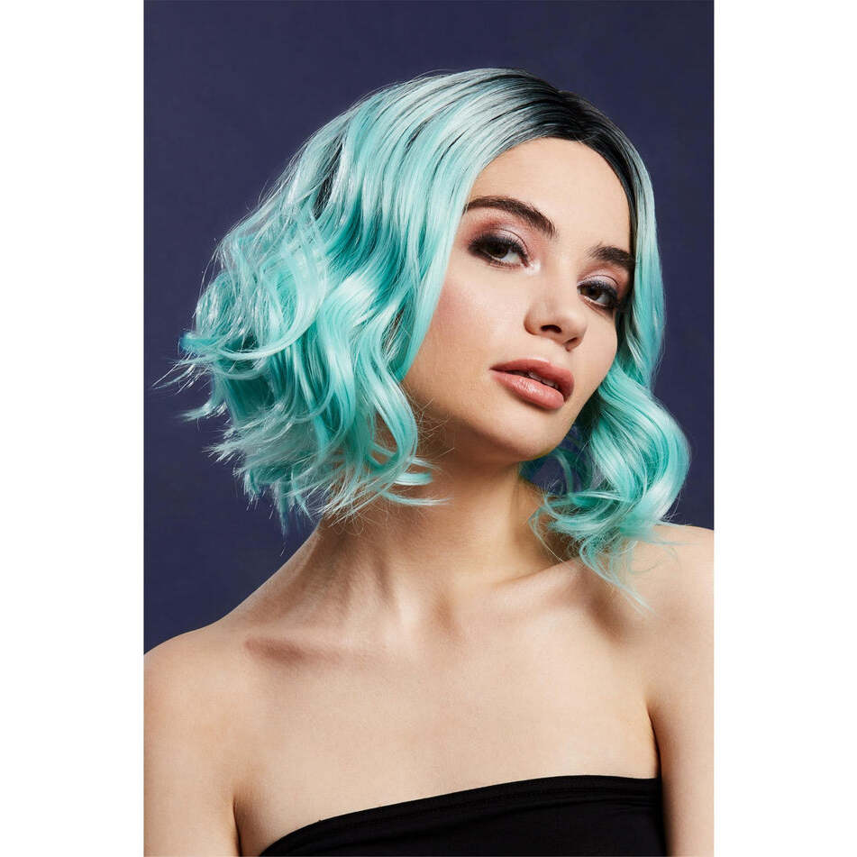 Fever Kourtney Wig Peppermint Two Toned Blend Curls Long Bob Centre Parting 30cm 1