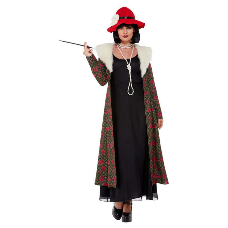 20s Gangsters Moll Costume Adult Black 1