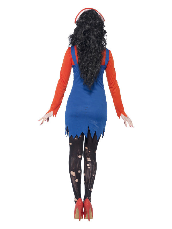 Zombie Plumber Ladies Costume Mario Dress 3