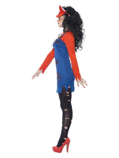 Zombie Plumber Ladies Costume Mario Dress 2