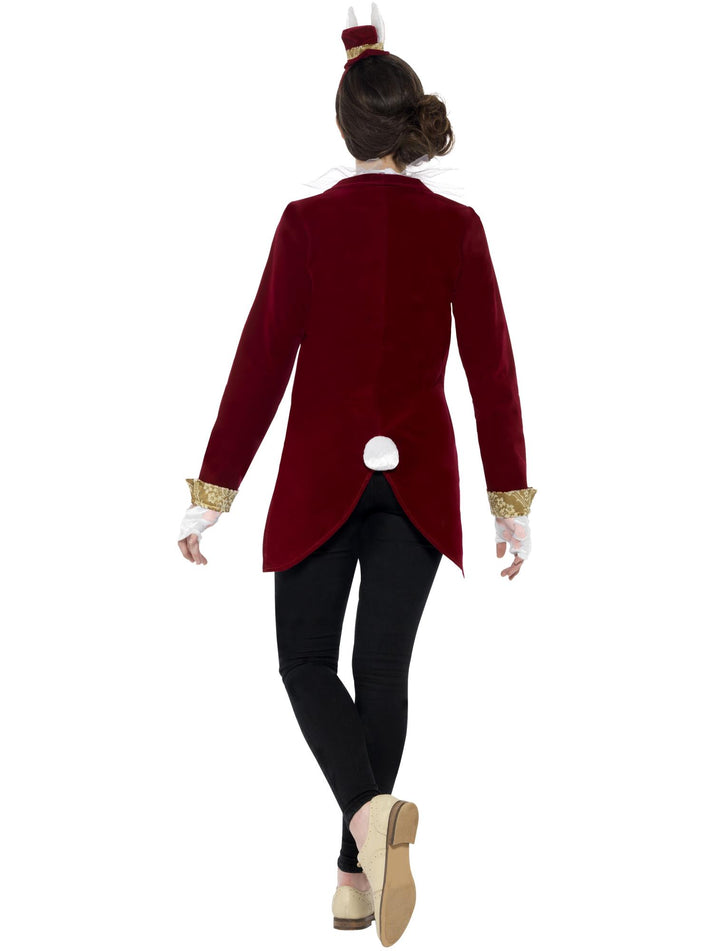 Vintage Rabbit Instant Kit Kids Burgundy Jacket with Yellow Waistcoat White Collar Gloves Headpiece