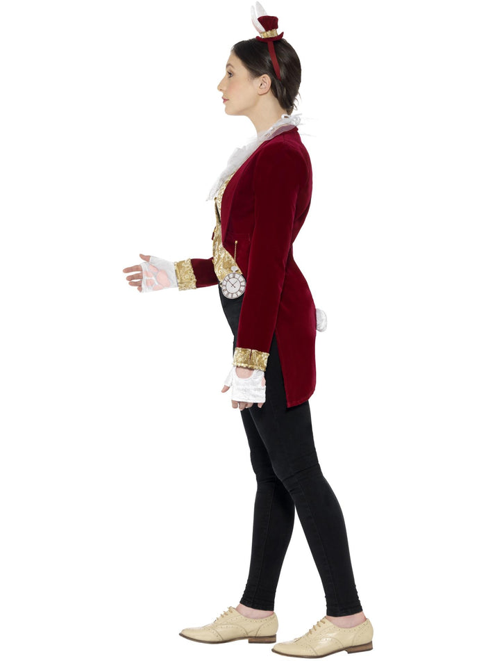 Vintage Rabbit Instant Kit Kids Burgundy Jacket with Yellow Waistcoat White Collar Gloves Headpiece