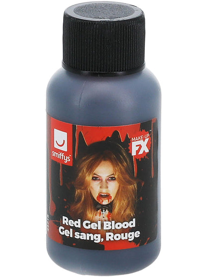 Gel Blood SFX Make Up Red 1 oz 4