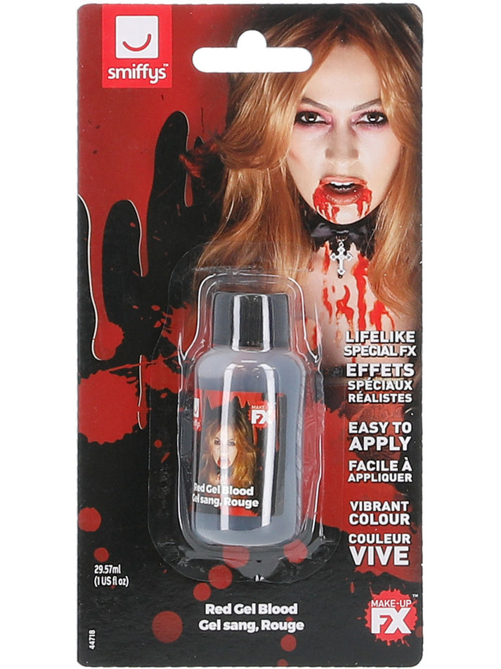 Gel Blood SFX Make Up Red 1 oz 1