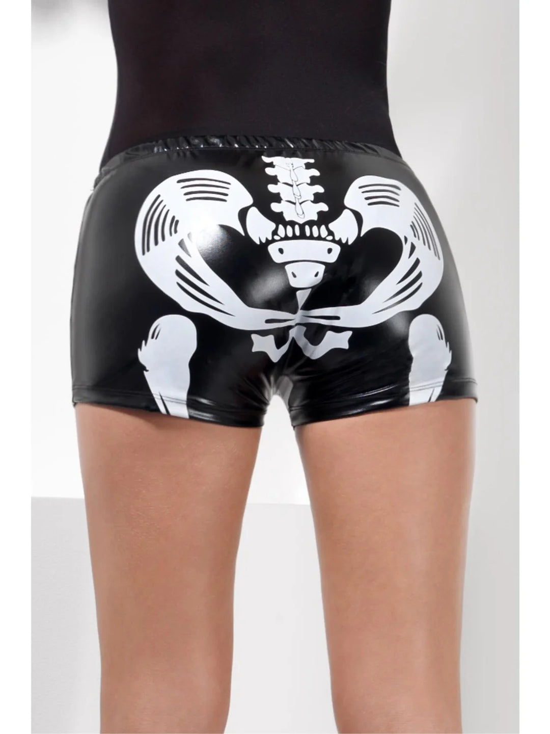 Fever Miss Skeleton Whiplash Hotpants Black