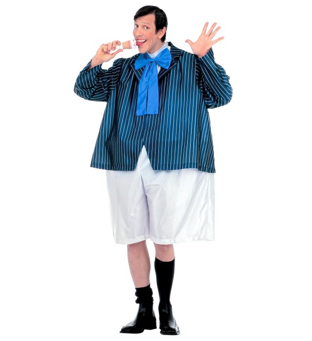 Fat Schoolboy  Wire Hoop Jumpsuit, Jacket, Maxi Bow Tie 