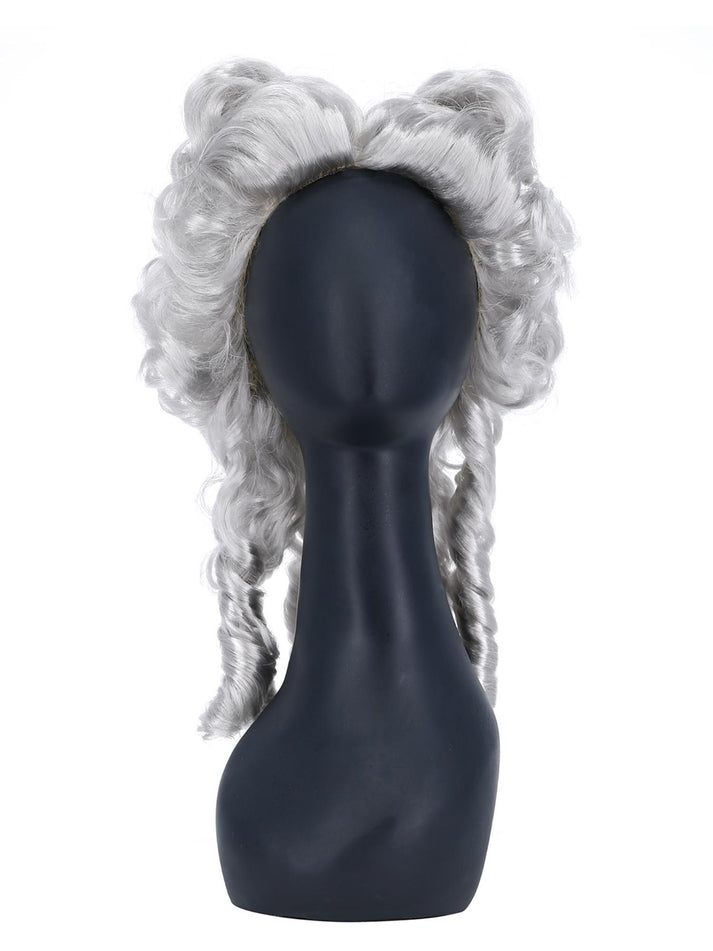 Deluxe Marie Antoinette Wig White Adult Masquerade Costume Hair
